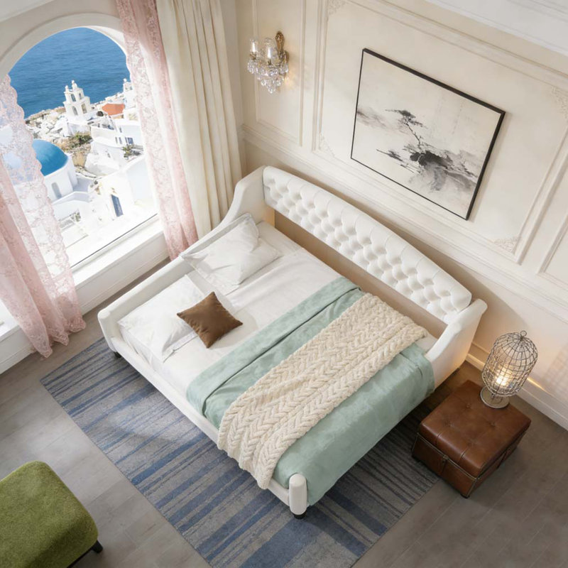 Lit de jour Modern Luxury, Beige, Lit simple