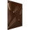 Panneau mural décoratif 3D à motif de pétales EnduraWall l 19 5/8 po x H 19 5/8 po, cuivre foncé métallique (couvre 2,67 pieds carrés)