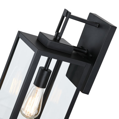 Swarna Outdoor Wall Light with Matte Black Finish