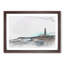 Blackpool Tower and Beach in Abstract - Framed Print-55686388-55686391