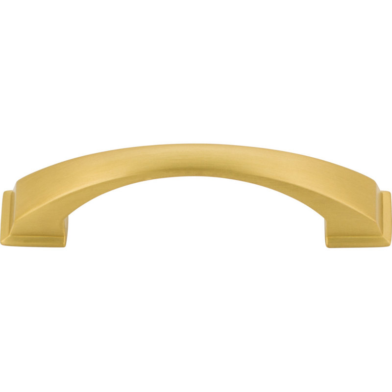 Roman Arch Pull, Brushed Gold, 3 3/4"