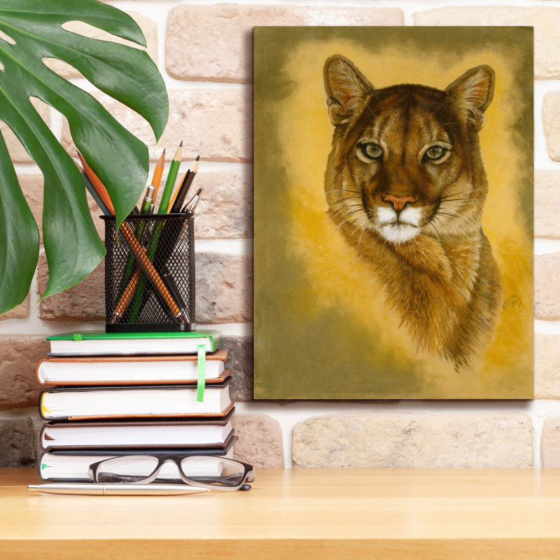 «Mystical Encounter» par Barbara Keith, art mural sur toile, H 16 po x l 12 po x P 0,75 po