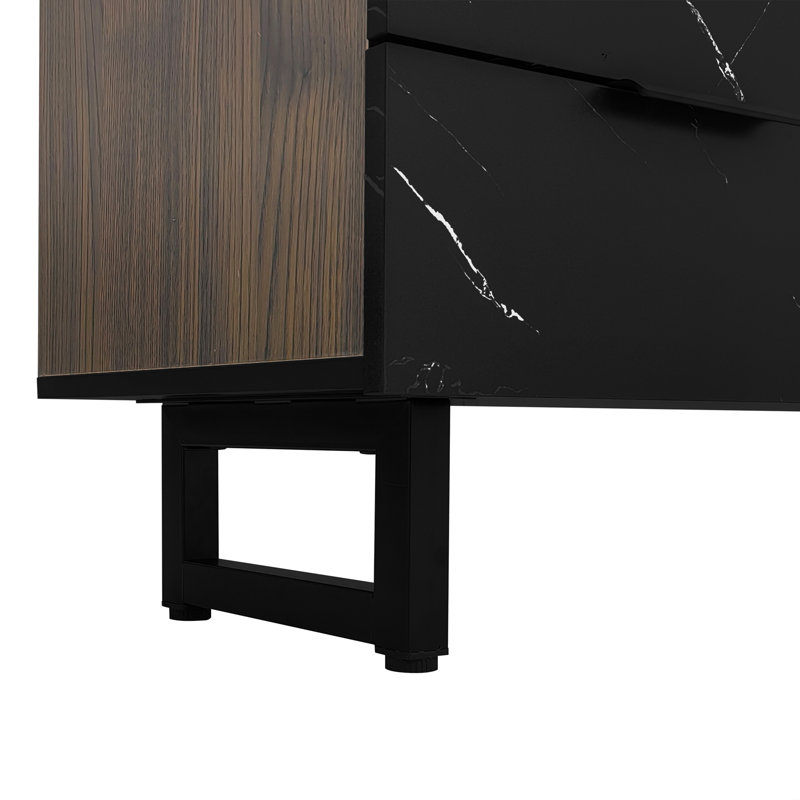 Meuble télé 78,7 po avec DEL et rangement