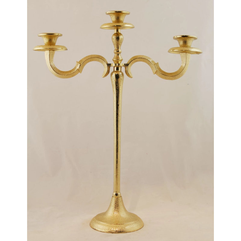 Metal Tabletop Candelabra