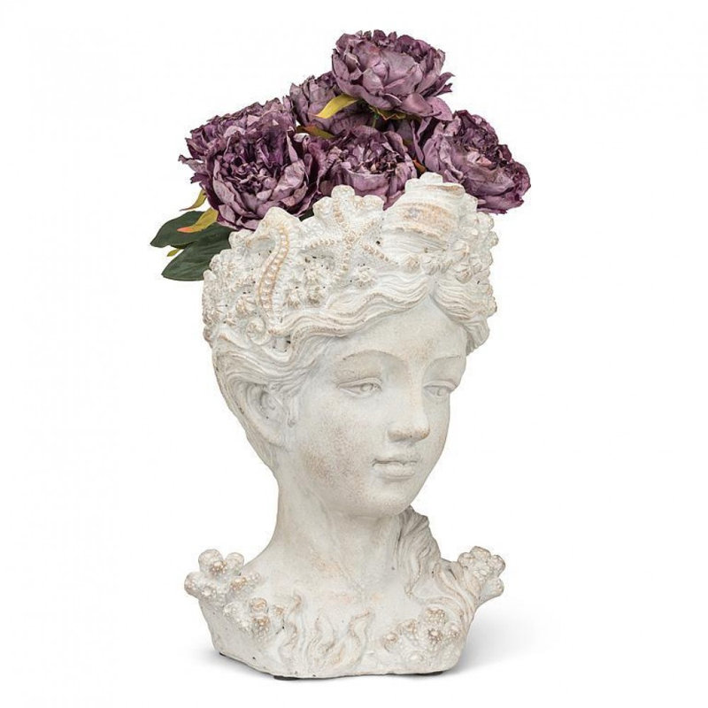 Petite jardinière avec coquillages