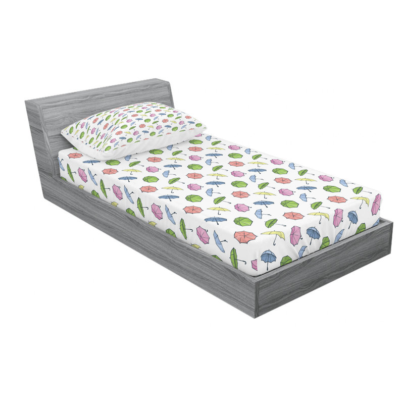 Microfiber Sheet Set, Twin Sheet Set with Fitted Sheet