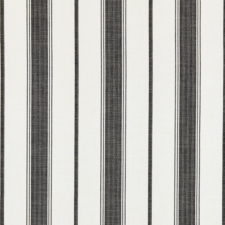 Chatham Sconset Stripe Fabric, Carbon