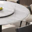 Ensembles de table de salle à manger légers et luxueux en faux marbre.-102535223