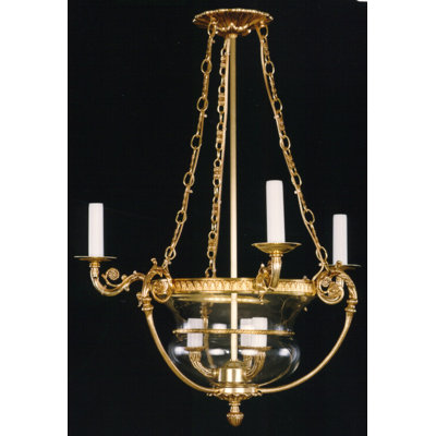 Devries 6 - Light Candle Style Chandelier