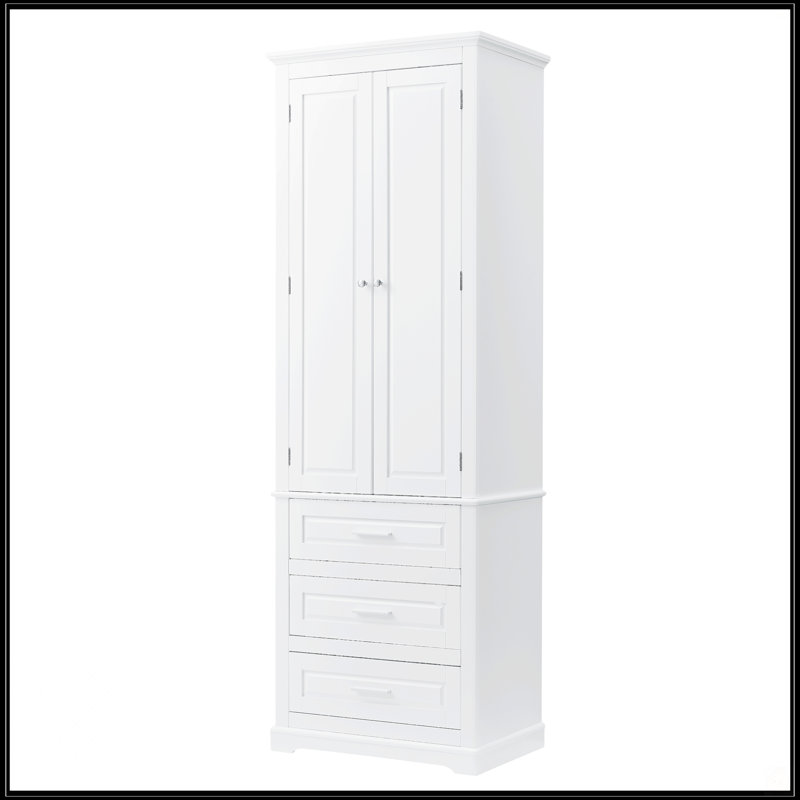 Grande armoire de rangement avec trois tiroirs pour la salle de bain / bureau