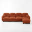 Canapé modulaire en chenille confortable à 4 places avec siège en mousse à haute densité Wilroy-652318198