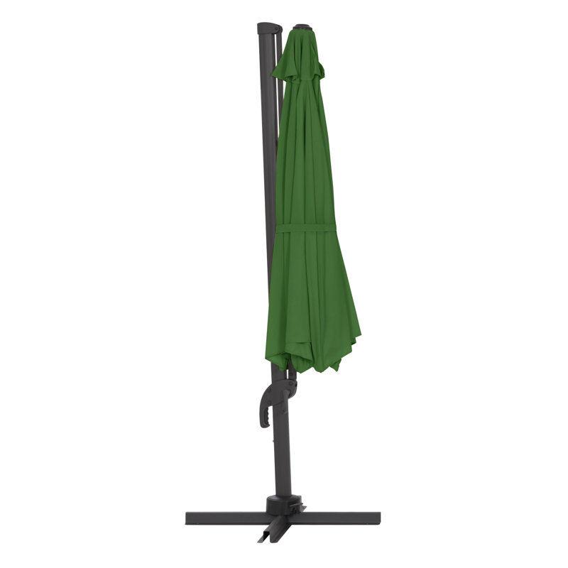 Parasol en porte-à-faux de 136 po Antwjuan, Vert forêt