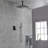 Ceiling Mounted Shower System with Handheld Shower