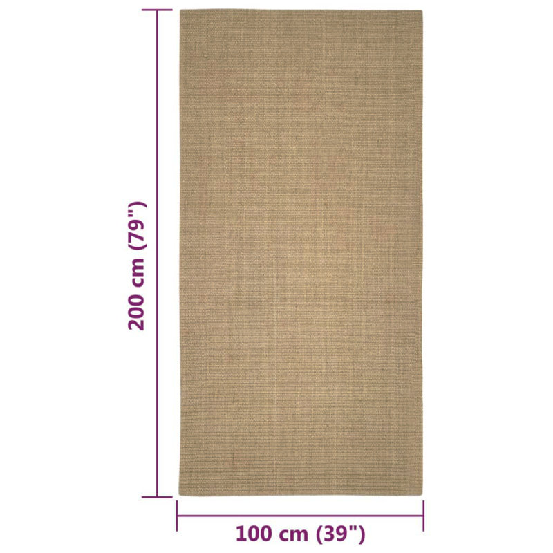 Machine Braided Area Rug, Rectangle 100 x 200cm