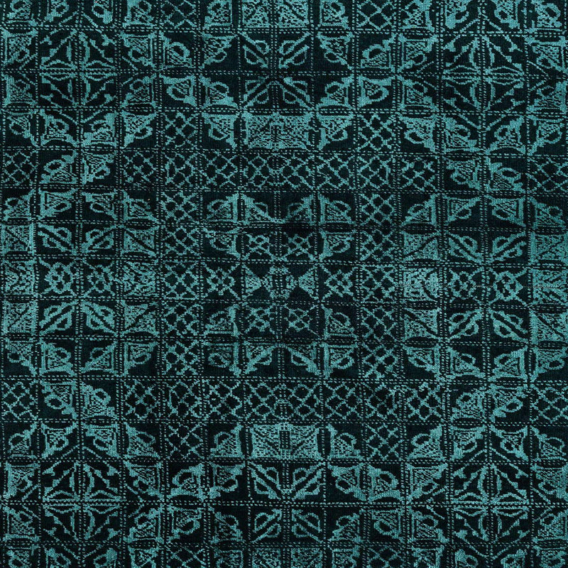 Tapis décoratif multicolore à motif abstrait, Carré 8 pi