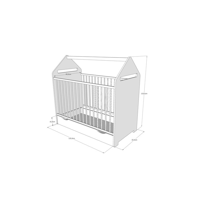 Epps Cot Bed, White, Yes