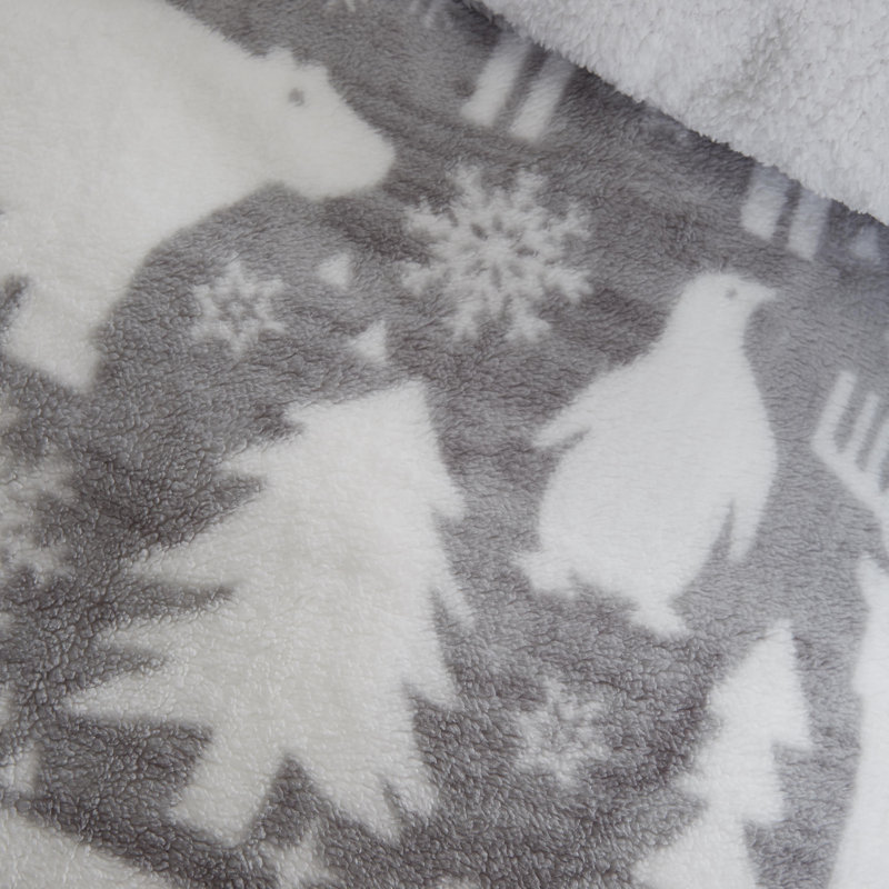 Artic Animals Animal Print Duvet Cover Set with Pillowcases, Single - 1 Standard Pillowcase