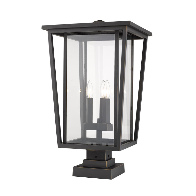 Luminaire suspendu à 3 lumières Amreet, Bronze huilé