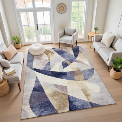 Tapis tourbillon de qualité supérieure lavable à la machine Ashington AMF1836