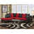 Polyester rouge / noir