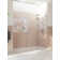 Stellar 92.75 in. x 78 in. Fully Frameless 3 Panel Inline Hinge Shower Door