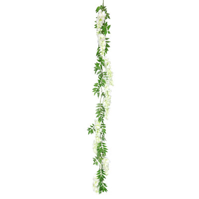 Hartie 72'' in. Faux Wisteria Garland