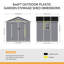 Plastic Outdoor Garden Storage Shed-1935053540
