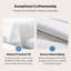 Édredon grand lit toutes saisons, housse de couette en duvet synthétique ultra doux avec 4 languettes - lavable à la machine-124432873-124432874