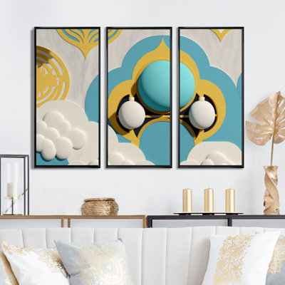 " Blue Moon Rising I " 3 - Pieces