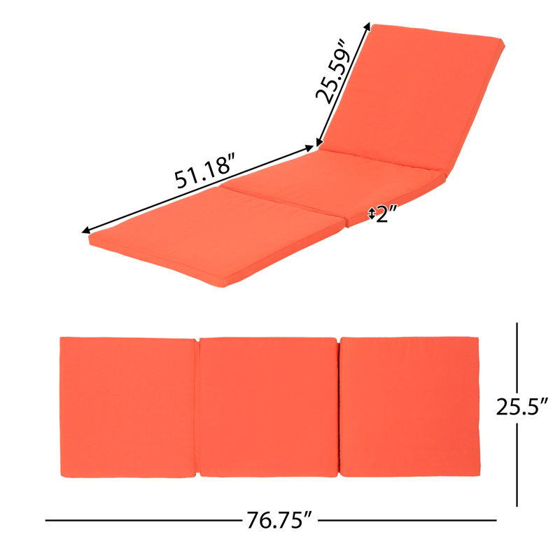 Outdoor Cushion Orange - Waterproof Fabric, , Rectangular In Gorgeous Fade And Water