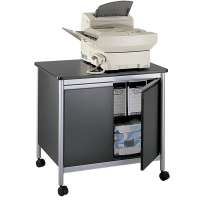 Deluxe Mobile Printer Stand with Doors