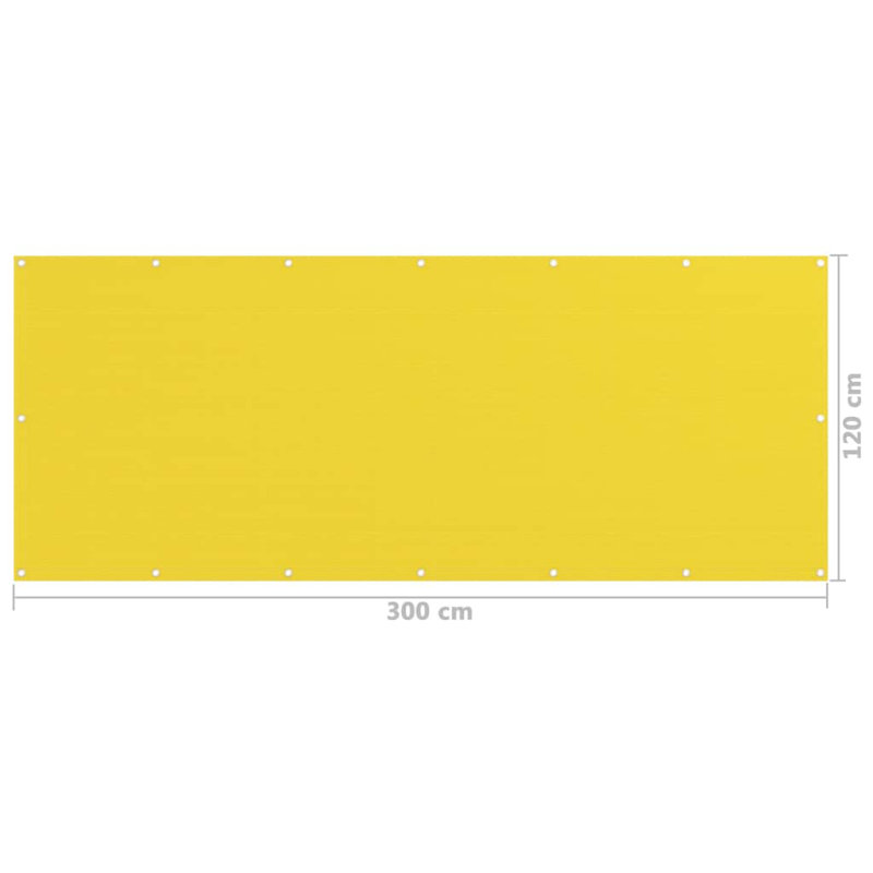 Dakota Fields 300cm W x 120cm D Plastic Cover Retractable Freestanding Awning, Yellow