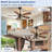 42 Inch Caged Ceiling Fans with Lights, Dual Finish 5 Black Walnut Blades Hanging Fan, Rustic Ceiling Fan with Remote APP Control for Farmhouse Indoor/Outdoor Use-479030480-479030484-479030487