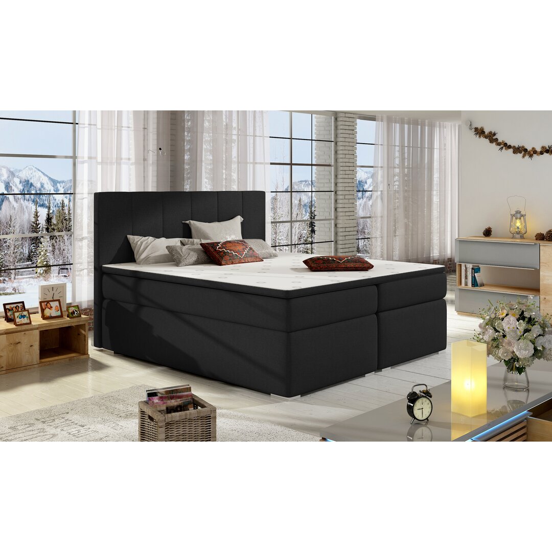 Boxspringbett Garay mit Topper und Bettkasten