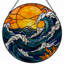 Panneau de vitrail 12 po H Sunset-1460609025