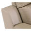Siège inclinable en cuir avec soins lombaires - beige, base en acier inoxydable, dossier de chaise beige, élégant