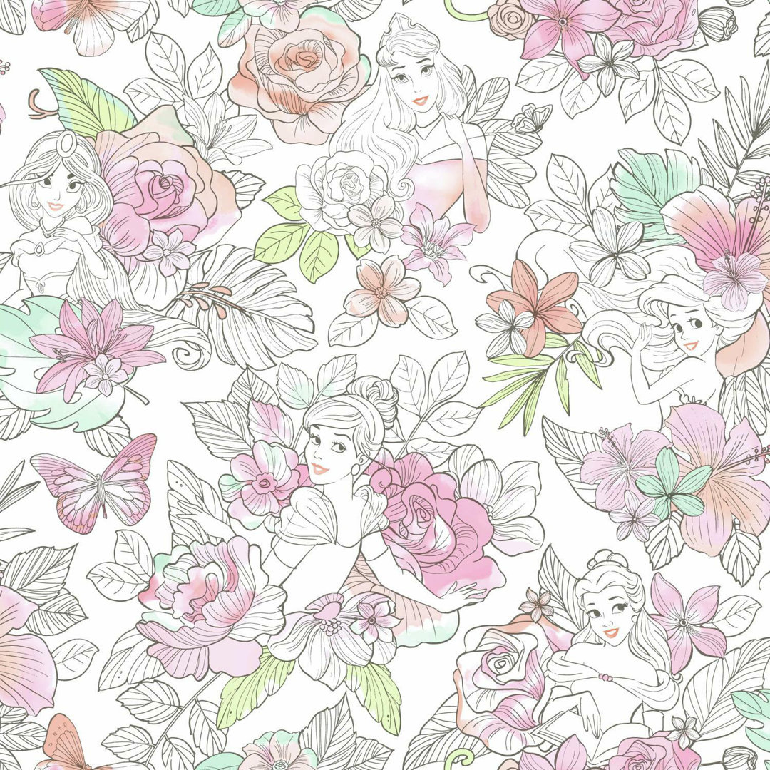 Peel & Stick Floral Roll York Wallcoverings