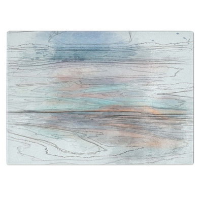 Tempered Glass Ocean Colours Chopping Board
