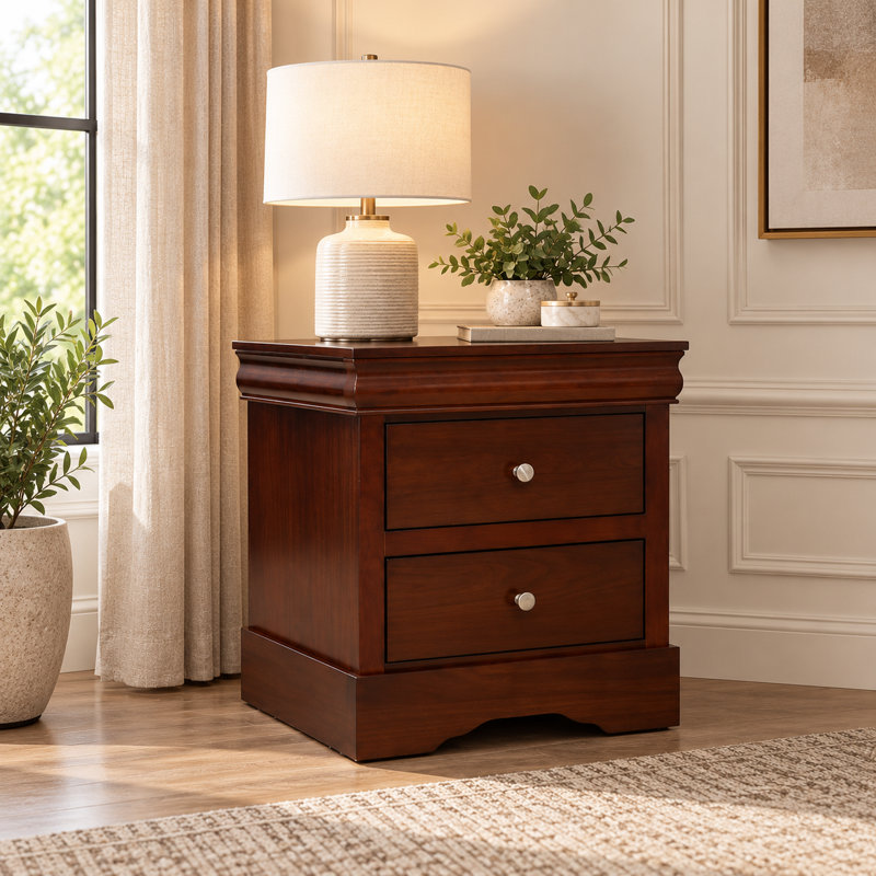 Louis Philip Nightstand, Walnut