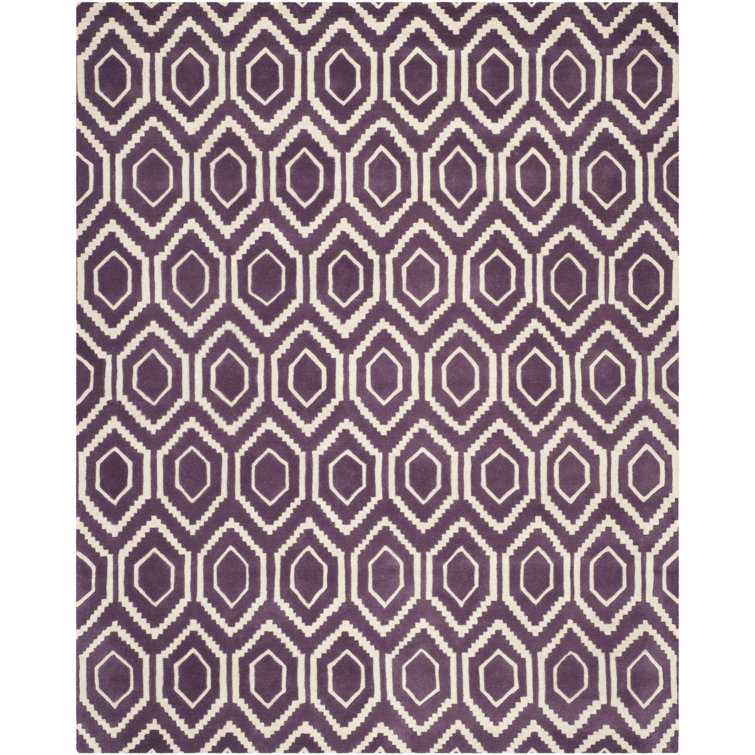 Deedie Hand Tufted Wool Geometric Rug