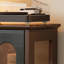 Buffet en noyer et bois massif noir-132691290