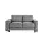 4 modulaires en velours côtelé gris, style minimaliste moderne, tissu doux, structure, pour 2 sièges à la maison, salon approprié