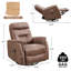 Fauteuil inclinable en similicuir Detine-1414279607