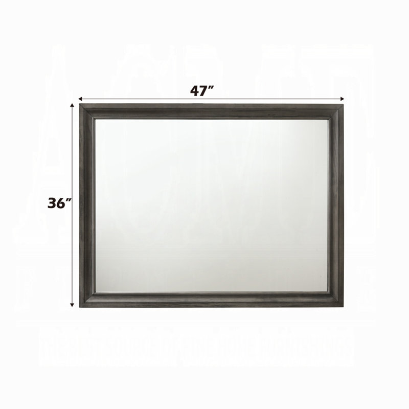 Naima Solid + Manufactured Wood Rectangle Dresser Mirror