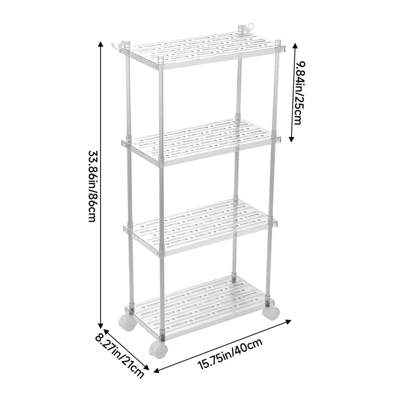 Plastic / Acrylic Freestanding Bathroom Shelves