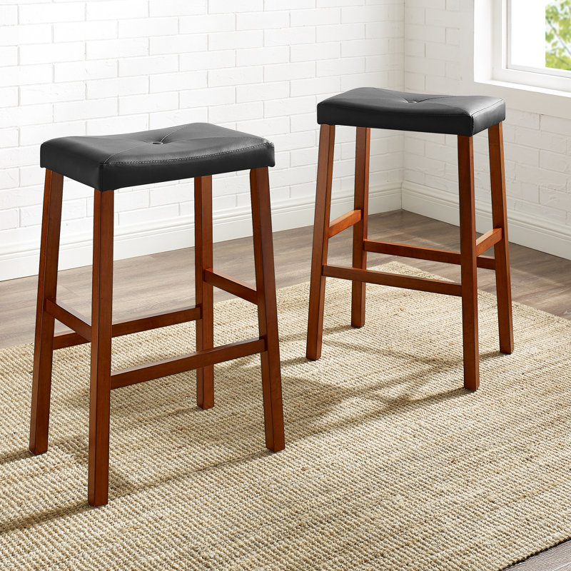 Braylie Upholstered Counter Stool, Classic Cherry, Bar Stool (29" Seat Height)