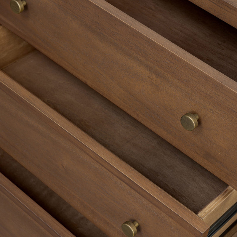 Sullivan Media Console-Saddle Tan, Brown