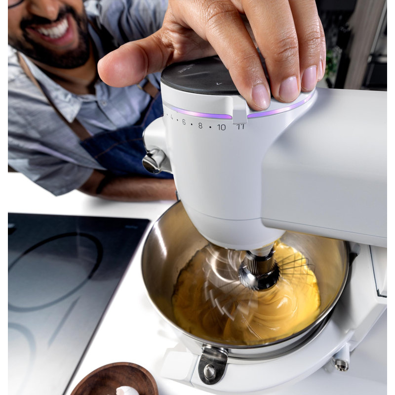 GE Profile Smart Mixer with Auto Sense, Stone White