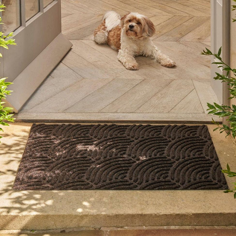 Tapis de sol Ebern Designs, Brun