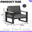 Ensemble de 2 fauteuils de patio en aluminium toutes saisons avec coussins épais-129890887